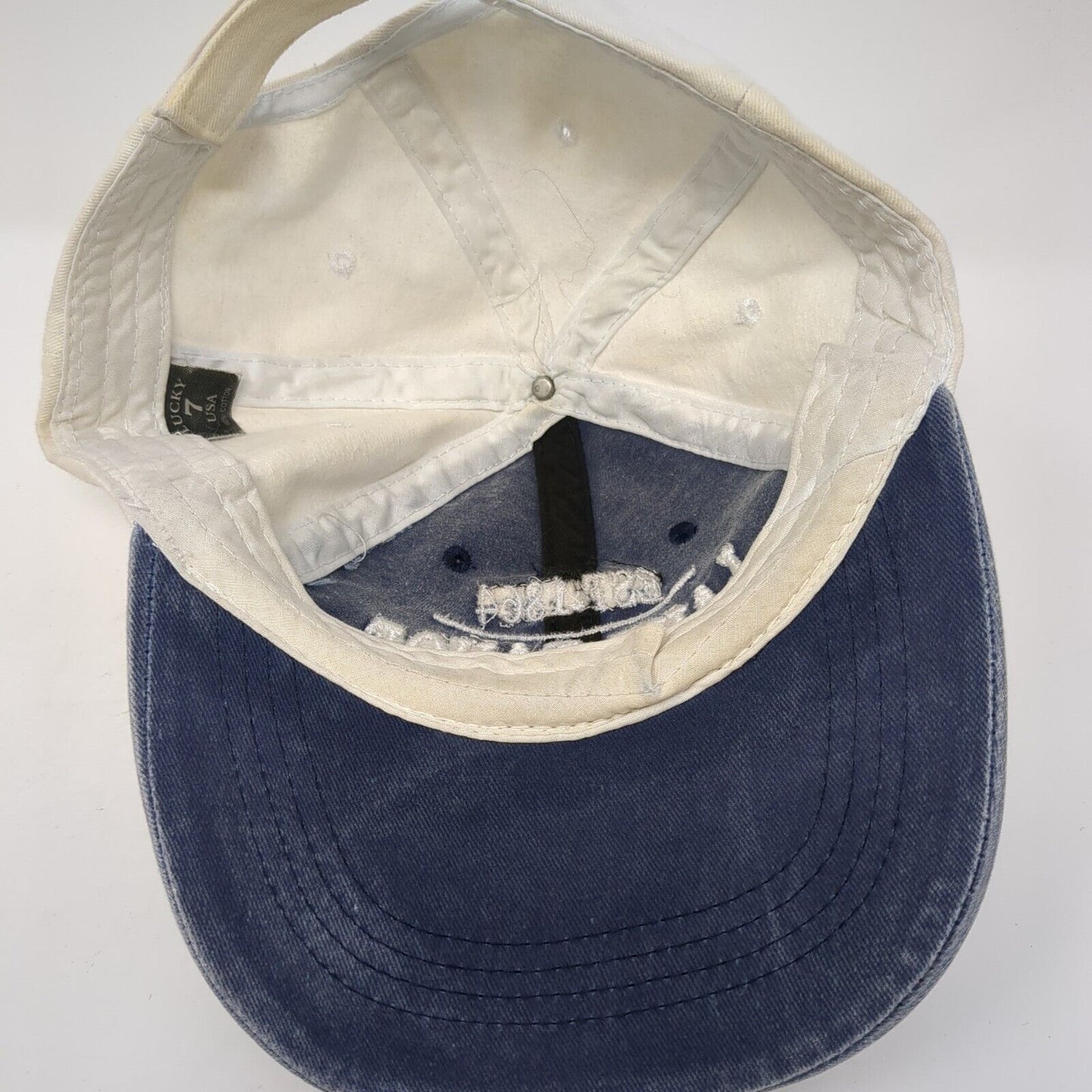 Lake Tahoe California Est. 1864 Strapback Hat Blue OS Adjustable Lucky 7 USA
