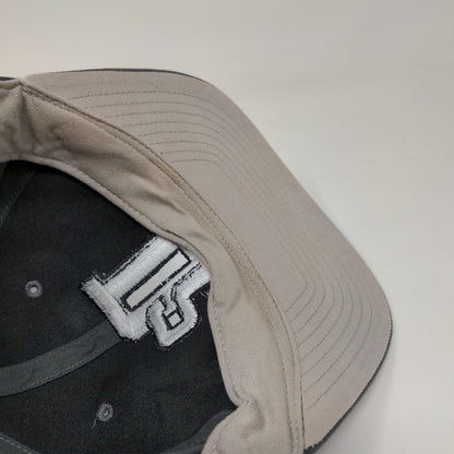 D2 Snapback Hat Gray M/L Embroidered Pro 212 Adjustable Richardson