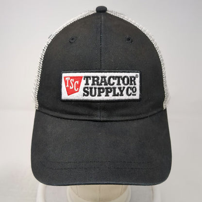 Tractor Supply Co Hat Black One Size Trucker Hat Mesh Snapback TSC Logo Patch