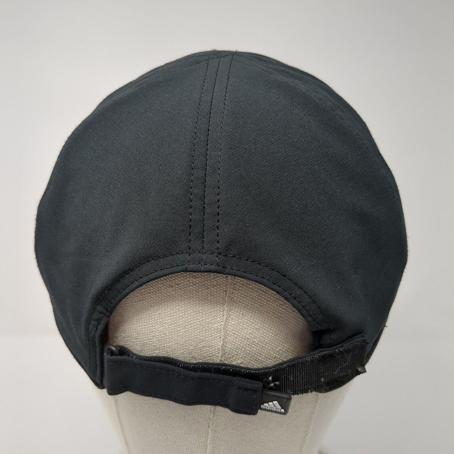 Adidas Aeroready Strapback Hat Black One Size Solid 3 Stripes Running