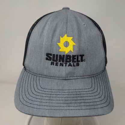 Sunbelt Rentals Snapback Mesh Back Trucker Hat Gray One Size Embroidered