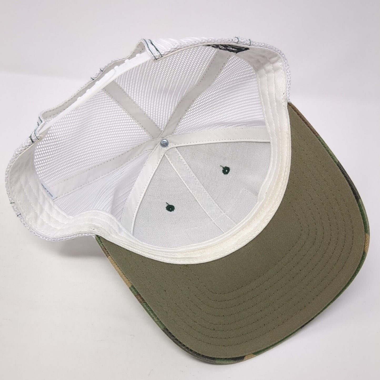 ISAT USA Flag Snapback Trucker Hat Multicolor OS Mesh Back Patriotic Richardson