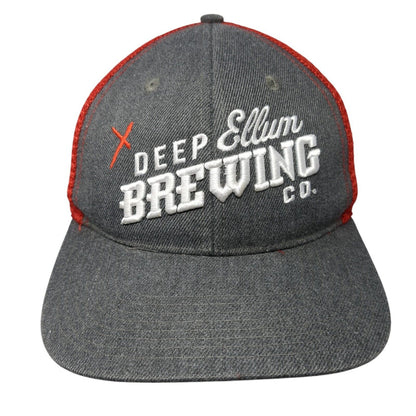 Deep Ellum Brewing Co. Snapback Trucker Hat Multicolor OS Adjustable Mesh Back