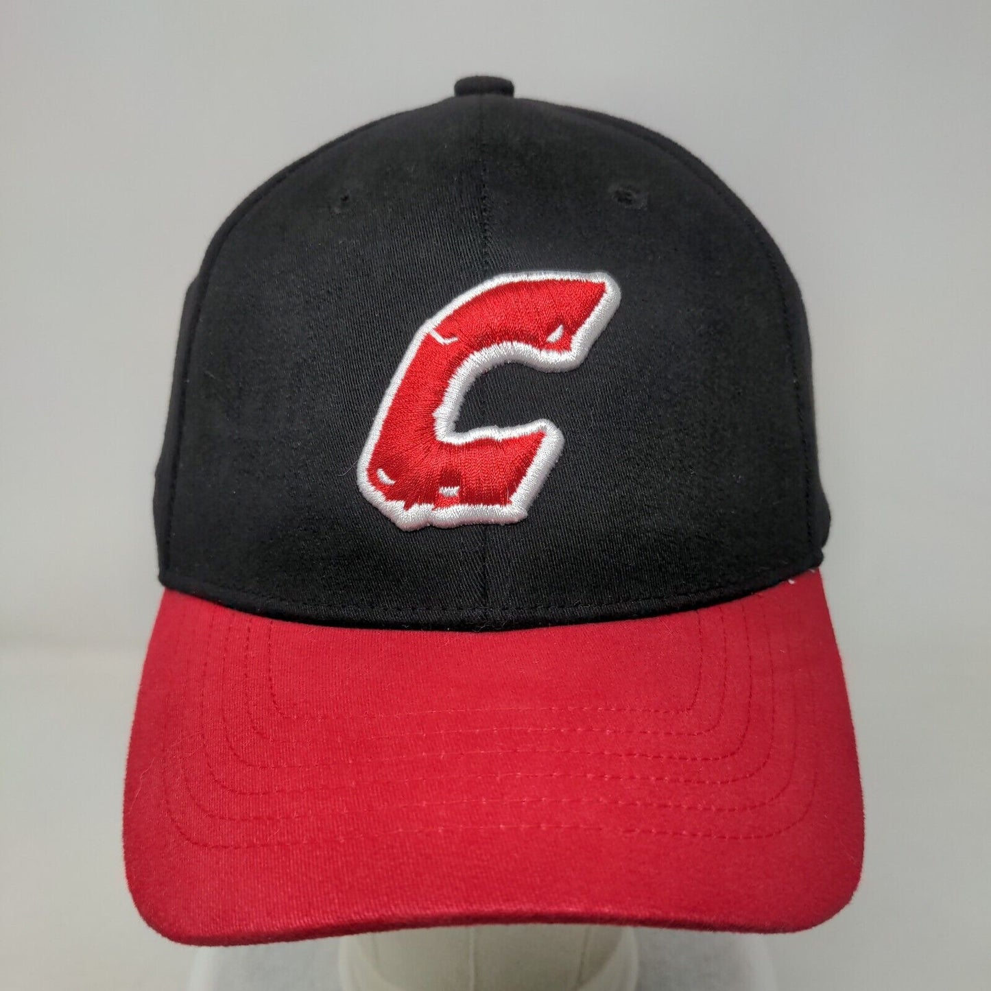 C Combat Softball Fitted Hat Black One Size Embroidered Vent Holes