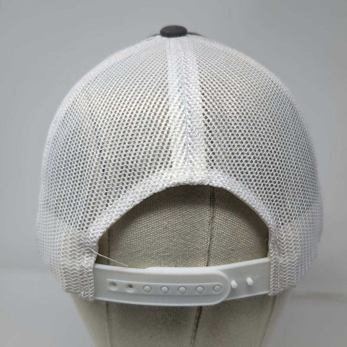 CapAmerica Trucker Hat Gray White One Size Chick-fil-A Logo Mesh Snapback Promo