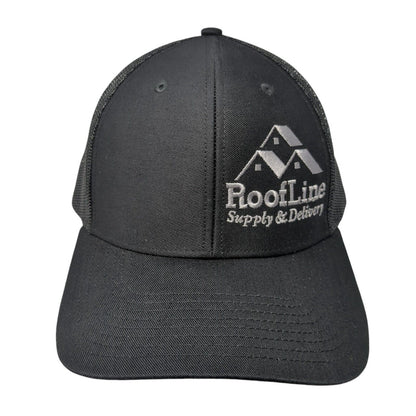 Roofline Supply & Delivery Snapback Trucker Hat Black OS Adjustable Mesh Back
