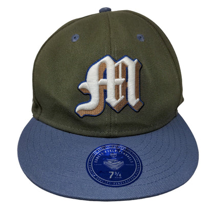 Miami Giants Fitted Hat Multi 7 3/4 Embroidered Colorblock Ebbets Field Flannels
