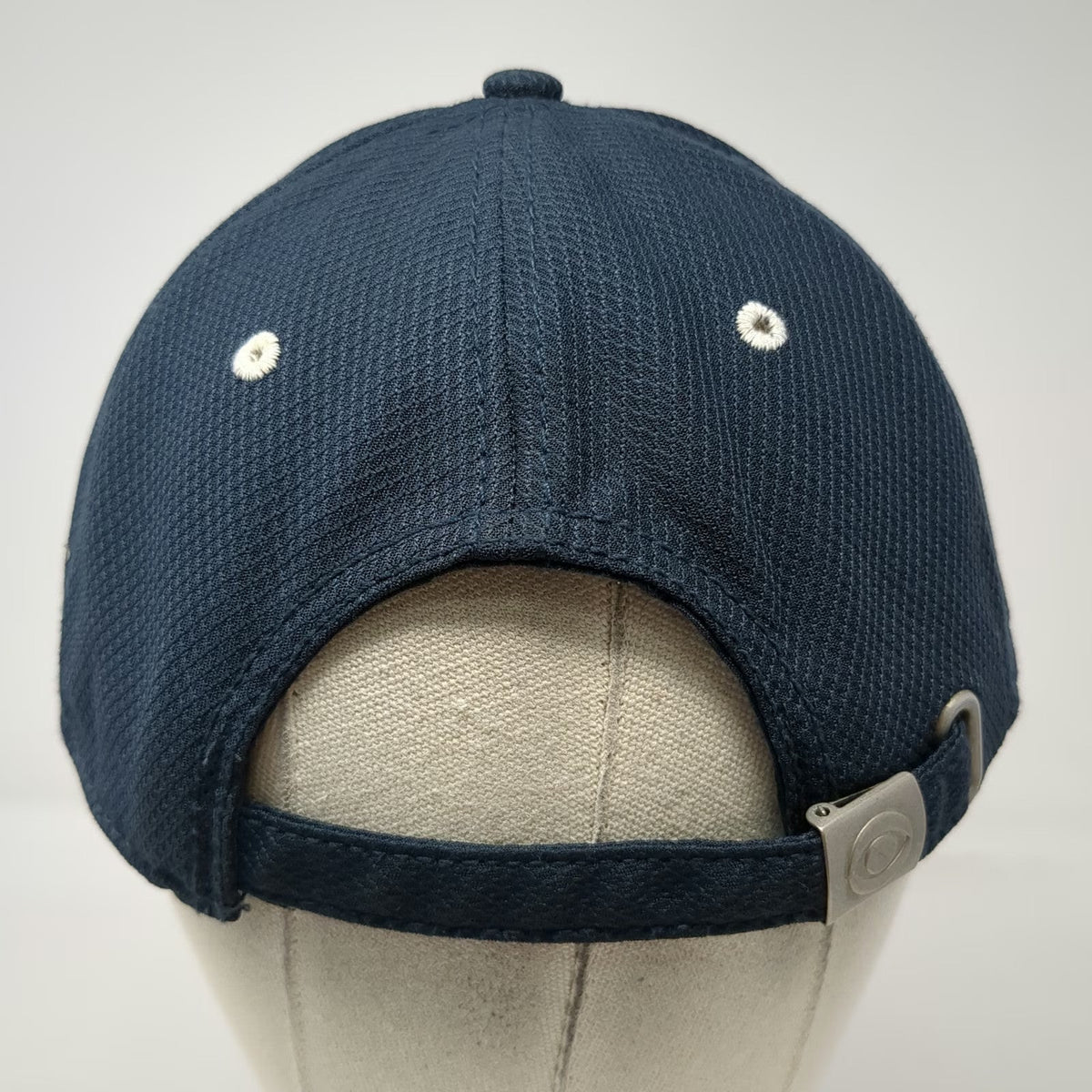 CBS Sports Baseball Cap Blue One Size Contrast Stitching Textured Strapback Hat
