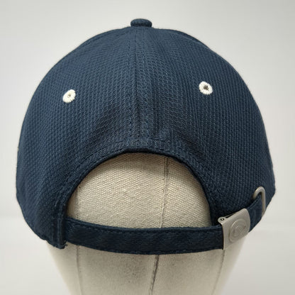 CBS Sports Baseball Cap Blue One Size Contrast Stitching Textured Strapback Hat