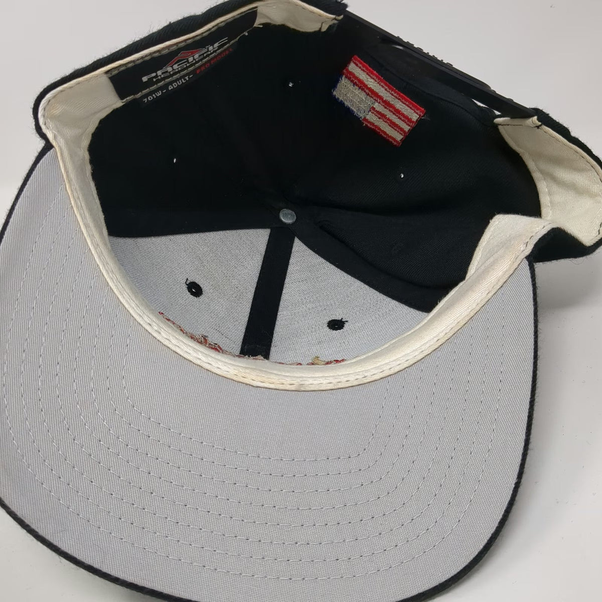 Pacific Headwear Snapback Black One Size Little League Umpire Idaho 2 Flag Hat
