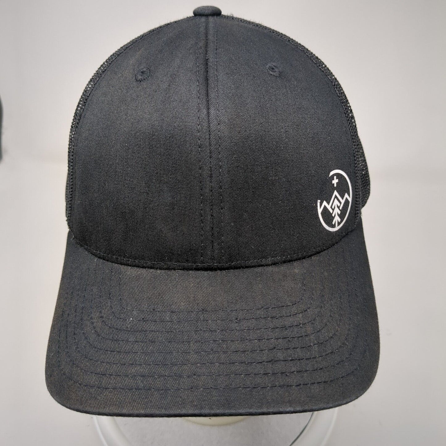 The Classics Yupoong Snapback Mesh Back Trucker Hat Black OSFA Adjustable