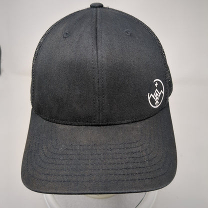 The Classics Yupoong Snapback Mesh Back Trucker Hat Black OSFA Adjustable