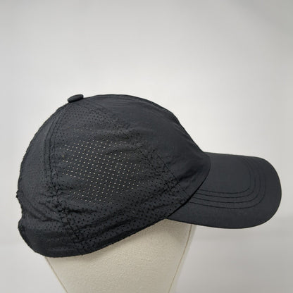 Unbranded Strapback Hat Ponytail Black 57-58cm Adjustable Perforated