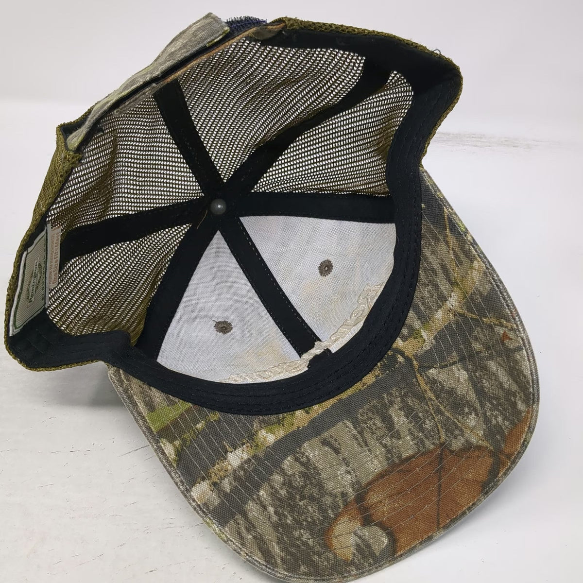 Remington Baseball Cap Green One Size Mesh Back Strapback Camo Hunting hat