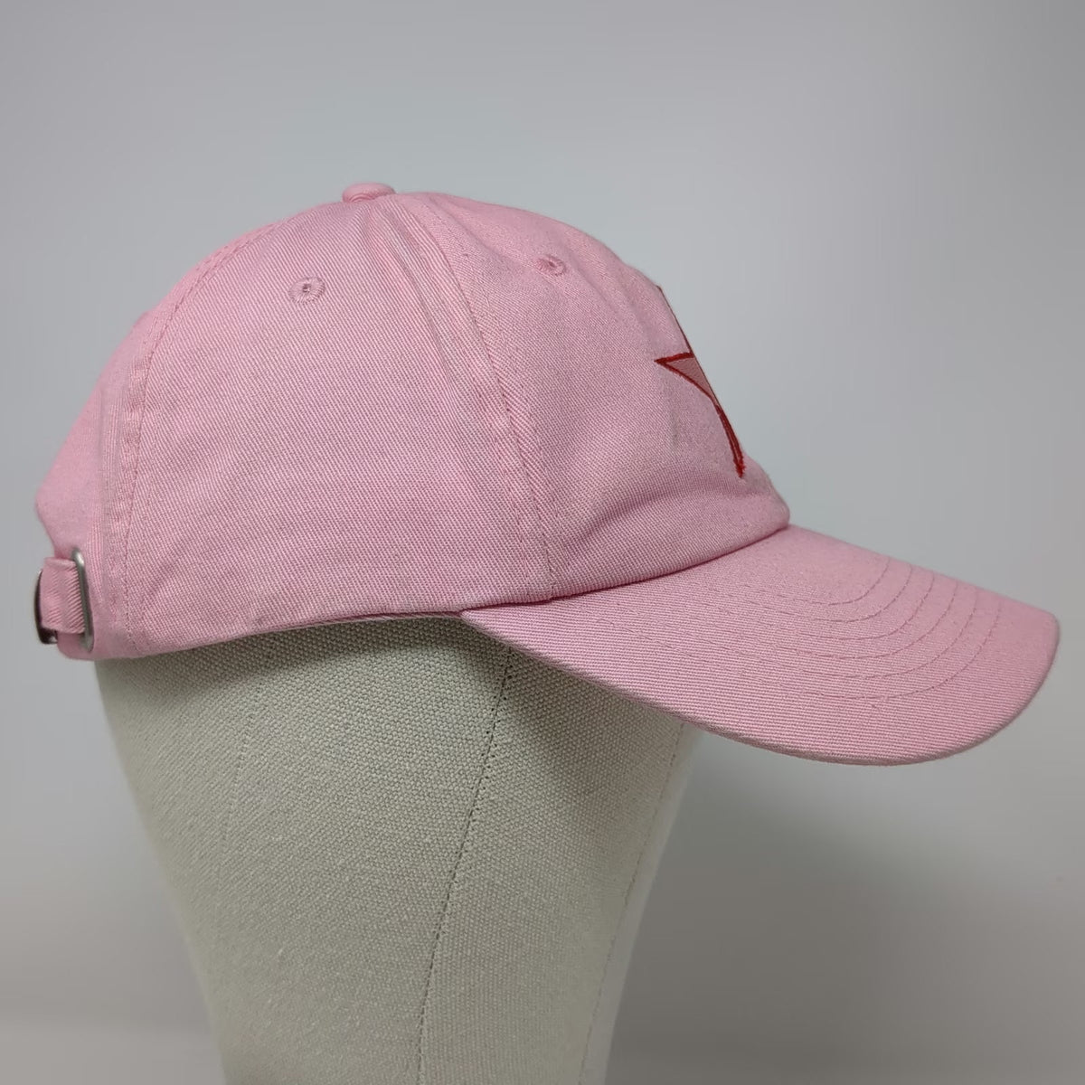 Jeffree Star Baseball Cap Pink OSFM Star Logo Slideback Branded Seam Tape Hat