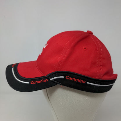 Cummins Power Gear Men's Slideback Hat Red Embroidered Logo 100% Cotton