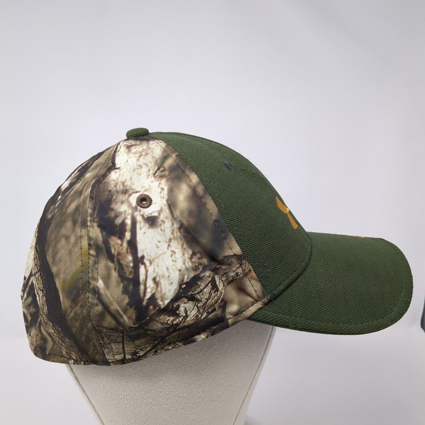 Under Armour Fitted Hat Camo L/XL Stretch Embroidered Hunting Outdoor