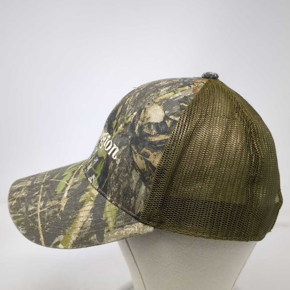 Remington Baseball Cap Green One Size Mesh Back Strapback Camo Hunting hat