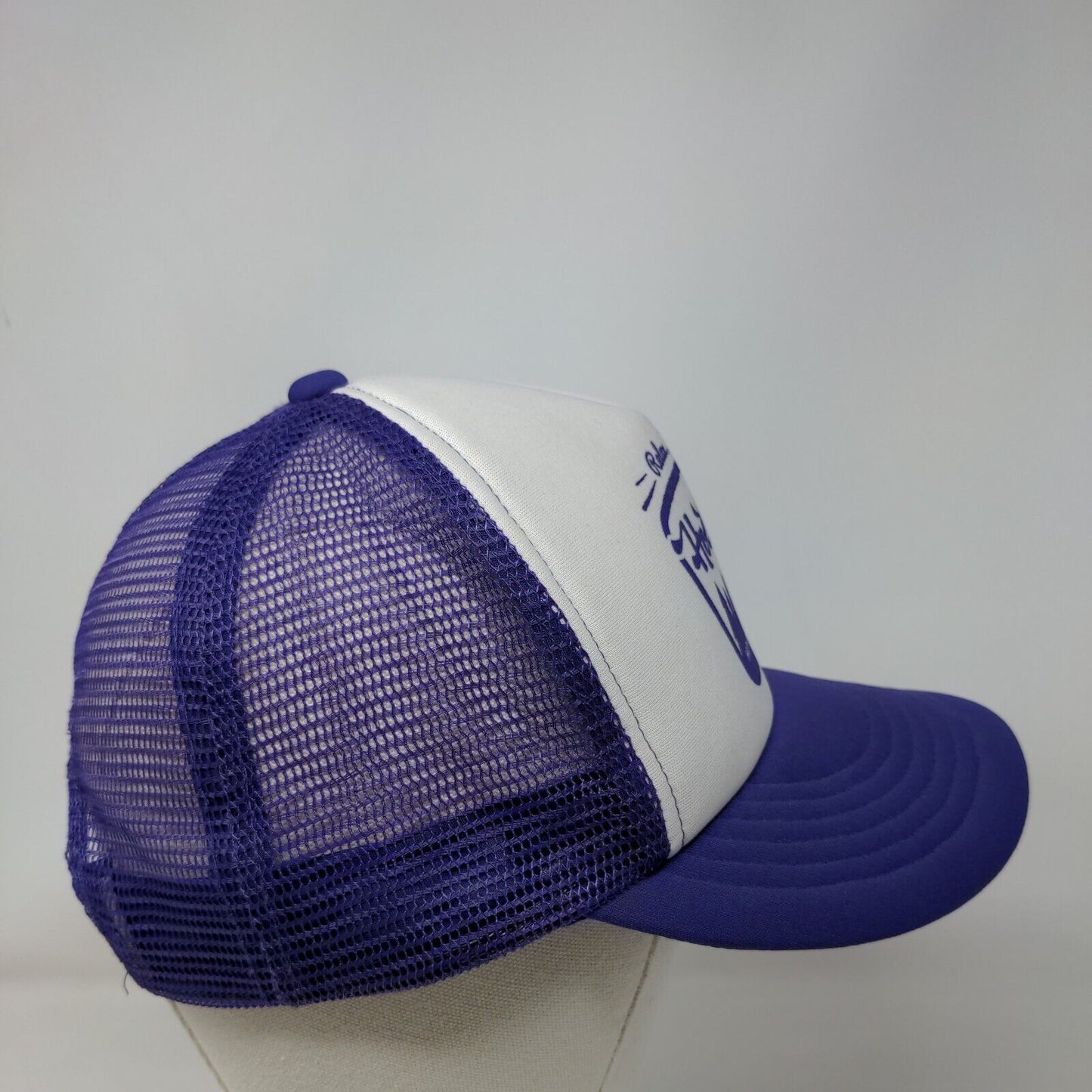 Relax I'm On Hochatime Oklahoma Snapback Trucker Hat Purple One Size Mesh Back