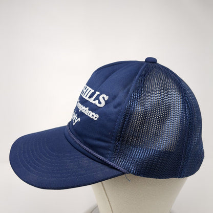 Bald Hills Marching Temperance Society Rope Trucker Hat Blue One Size