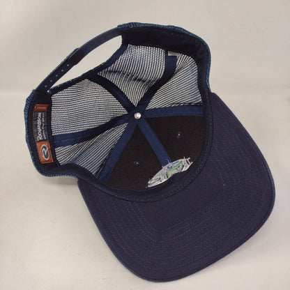 RJS Golf Classic Snapback Mesh Back Trucker Hat Blue One Size Richardson