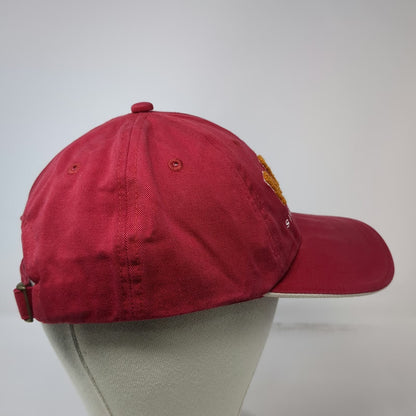 Ariat Baseball Cap Red One Size Chenille Logo Since 1993 Slideback Buckle Hat