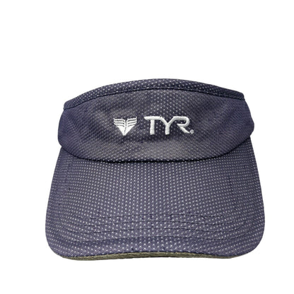 TYR Sport Slideback Sun Visor Cap Blue One Size Adjustable Embroidered Polyester