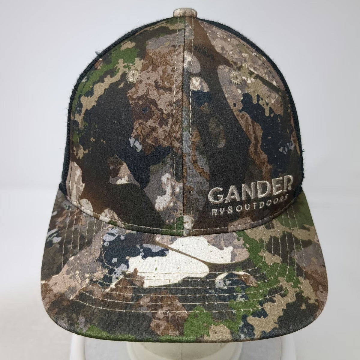 Outdoor Cap Trucker Hat Brown One Size Gander RV Outdoors Camo Mesh Back hat