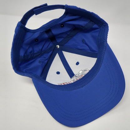 i9 Sports Strapback Hat Blue One Size Adjustable Embroidered Outdoor