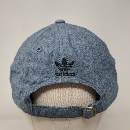 Adidas Trefoil Slideback Hat Blue OSFM Embroidered Logo 3 Stripes