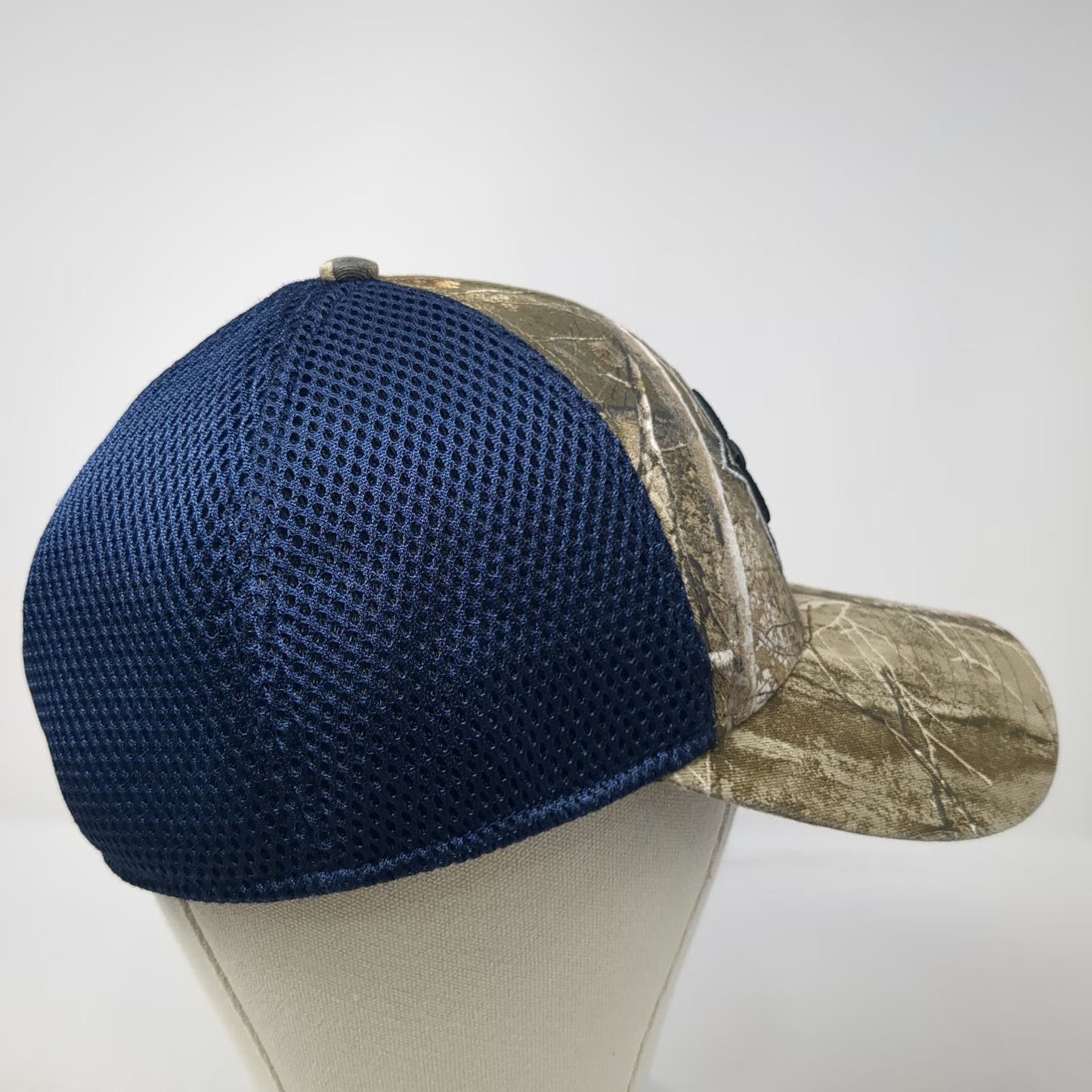 New Era Dallas Cowboys NFL Cap Hat Green XL 39THIRTY Camo Mesh Stretch Fit Back