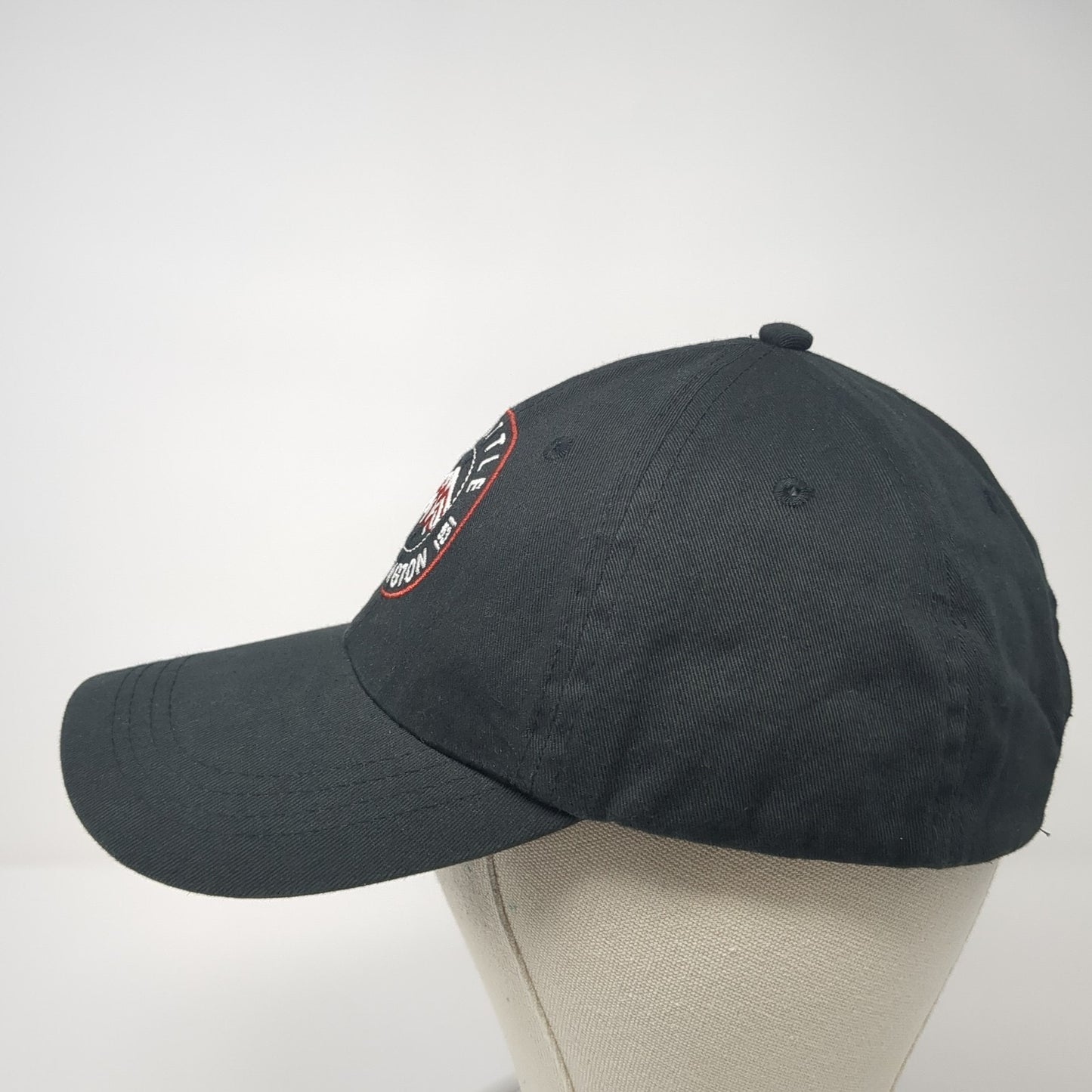 Seattle Washington 1853 Baseball Cap Black One Size Adjustable Prairie Mountain