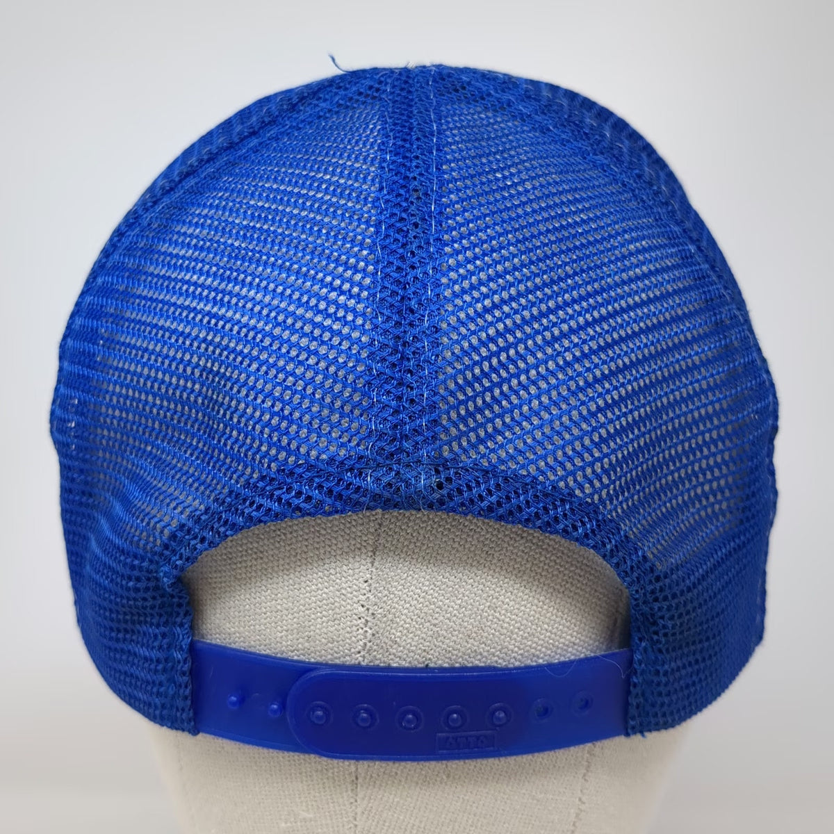 Otto Trucker Hat Blue White One Size Mesh Back Snapback Round Table Pizza Logo