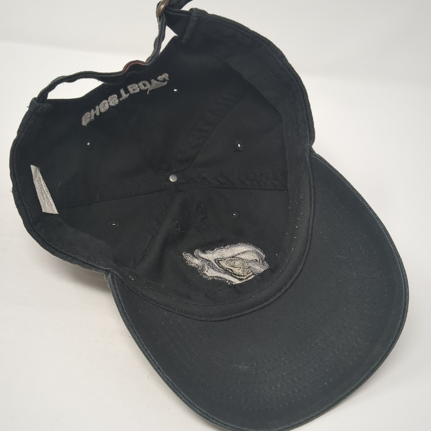 Ghost Boy Co. Slideback Hat Black One Size Adjustable Embroidered