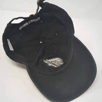 Ghost Boy Co. Slideback Hat Black One Size Adjustable Embroidered
