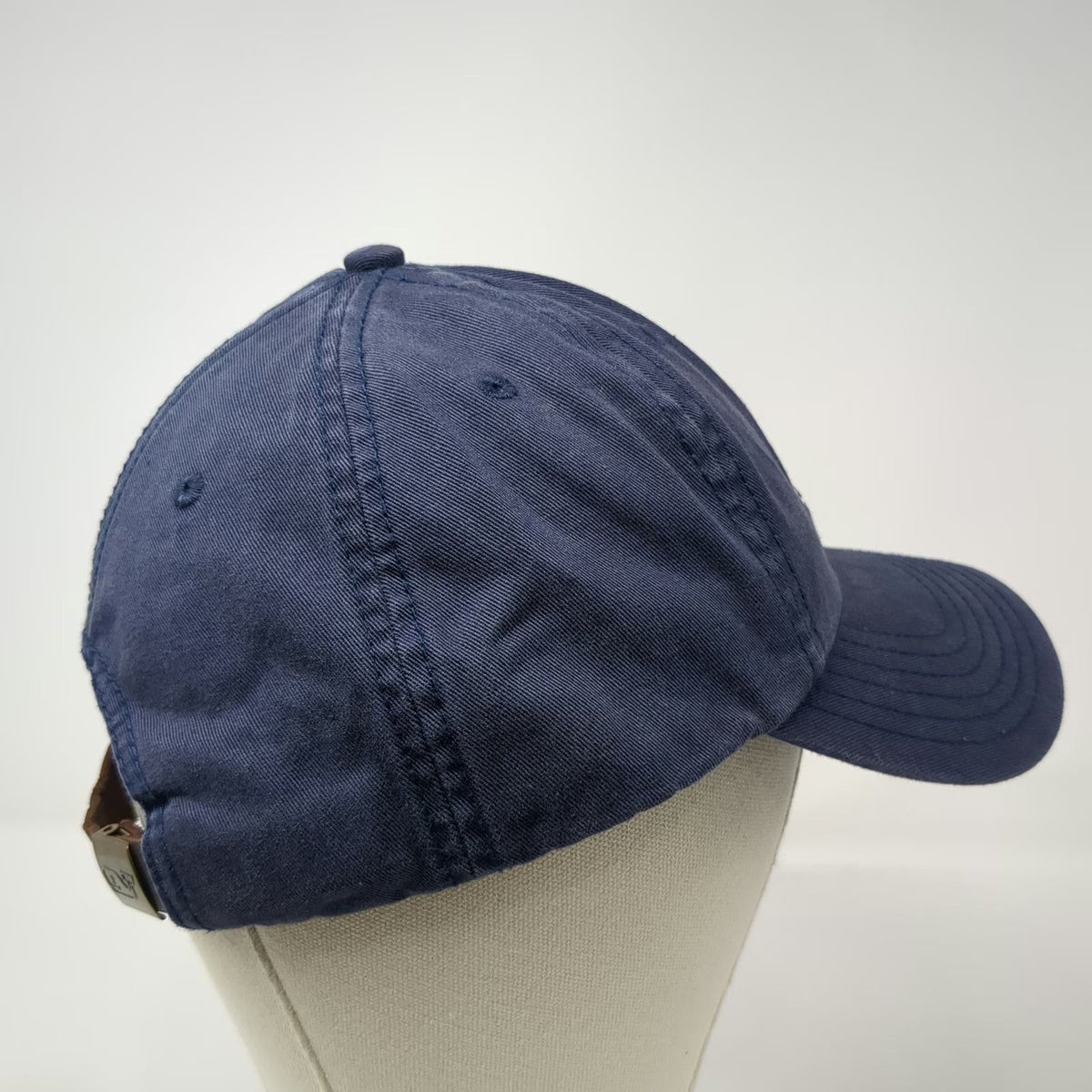 Vineyard Vines Baseball Cap Blue One Size Gingham Whale Leather Slideback Hat