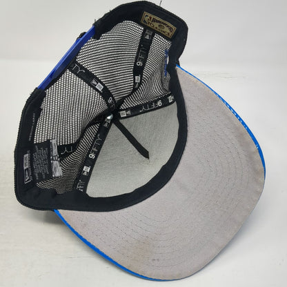 New Era Trucker Hat Black Blue L Golden State Warriors The City NBA Snapback