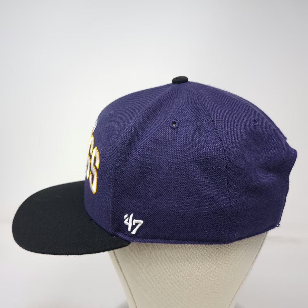 '47 Brand NFL Minnesota Vikings Purple Black One Size Hat Strapback Flat Brim