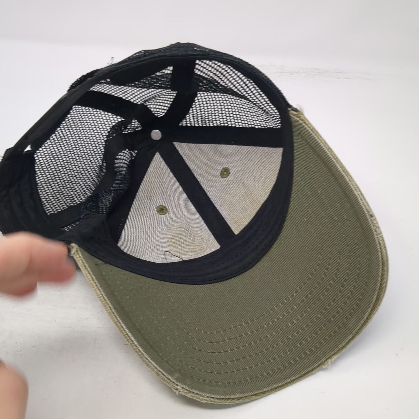 The North Face Trucker Hat Green One Size Mesh Snapback Alpine Equipment Patch