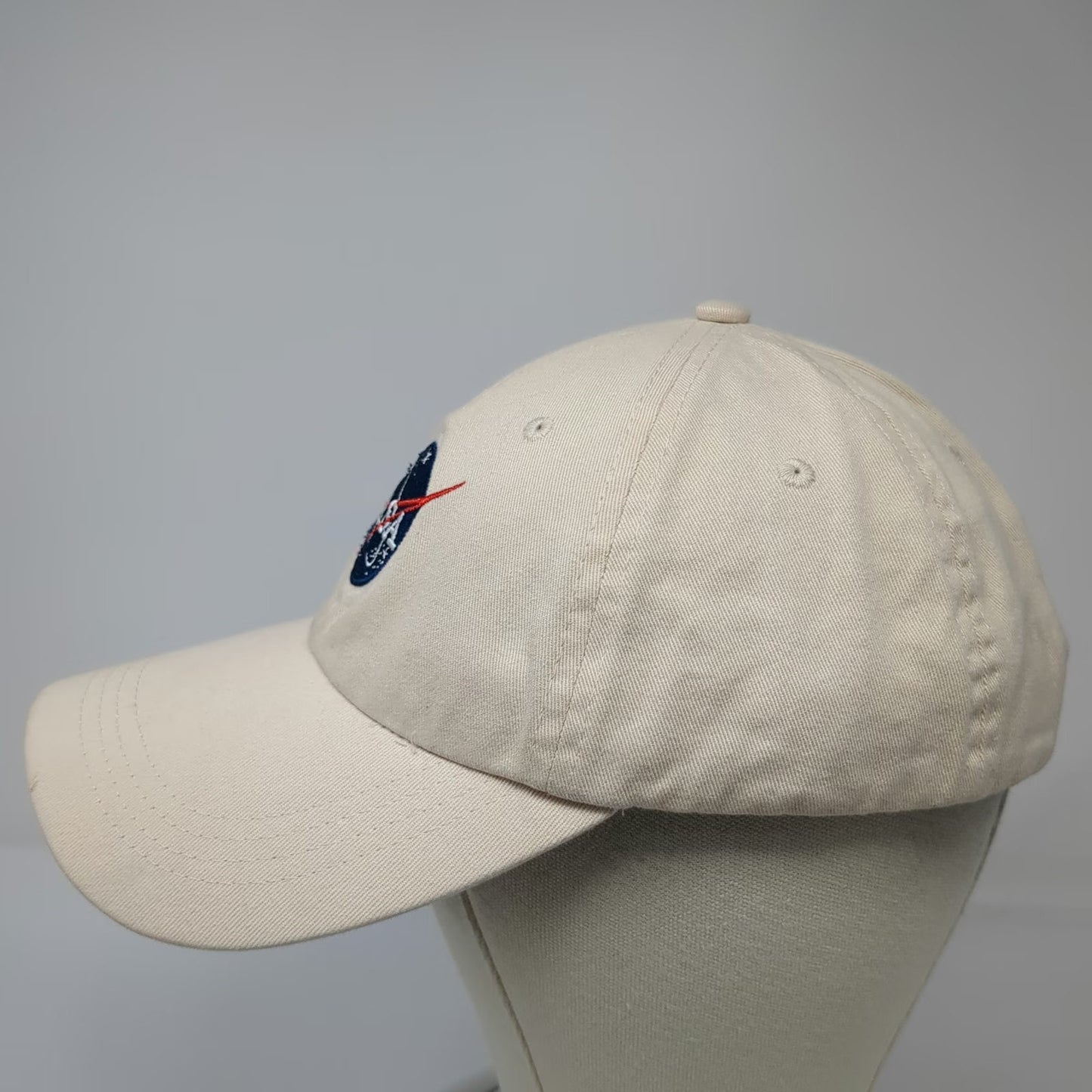 Prairie NASA Meatball Logo Baseball Cap Beige One Size Adjustable Cotton Hat