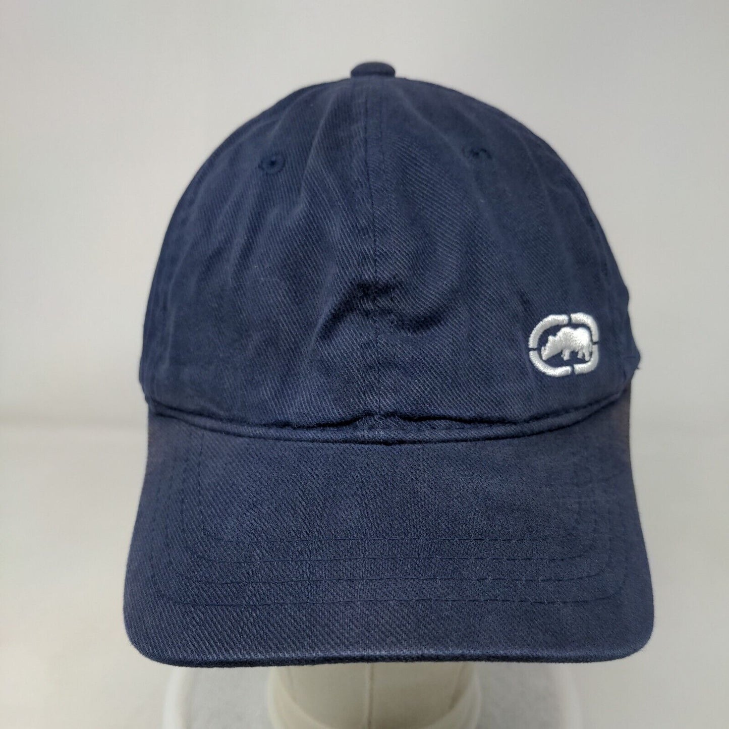 Ecko Complex Fitted Hat Blue One Size Embroidered Logo Solid 6 Panel
