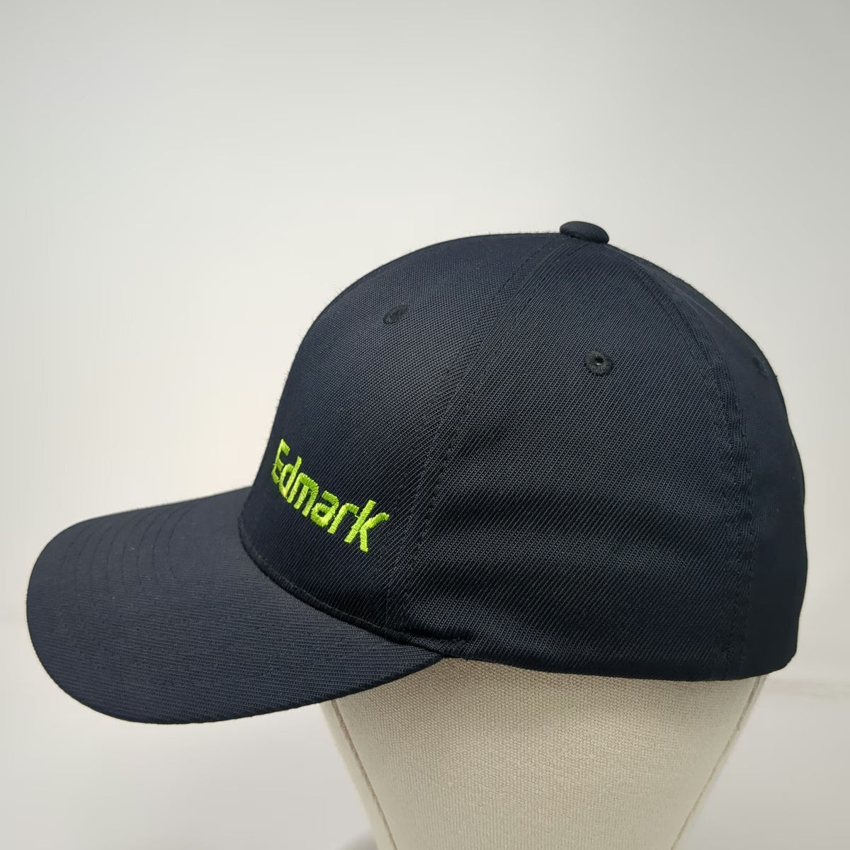 Sport-Tek Baseball Cap Black M Fitted Flexfit Chevy Edmark Logo Hat Corporate