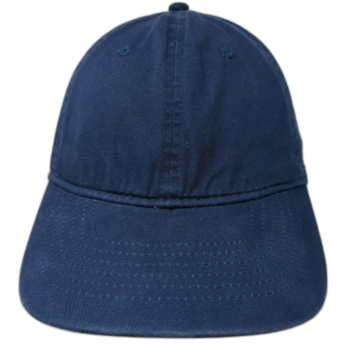 George Baseball Cap Blue One Size Adjustable Slideback Cotton Solid Plain hat