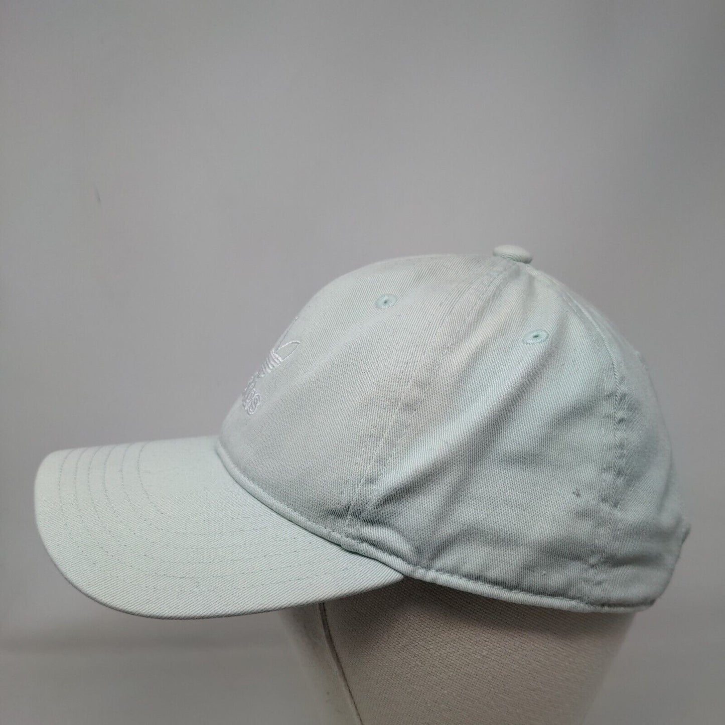 Adidas Slideback Hat Greenish-Blue One Size Adjustable Embroidered Trefoil