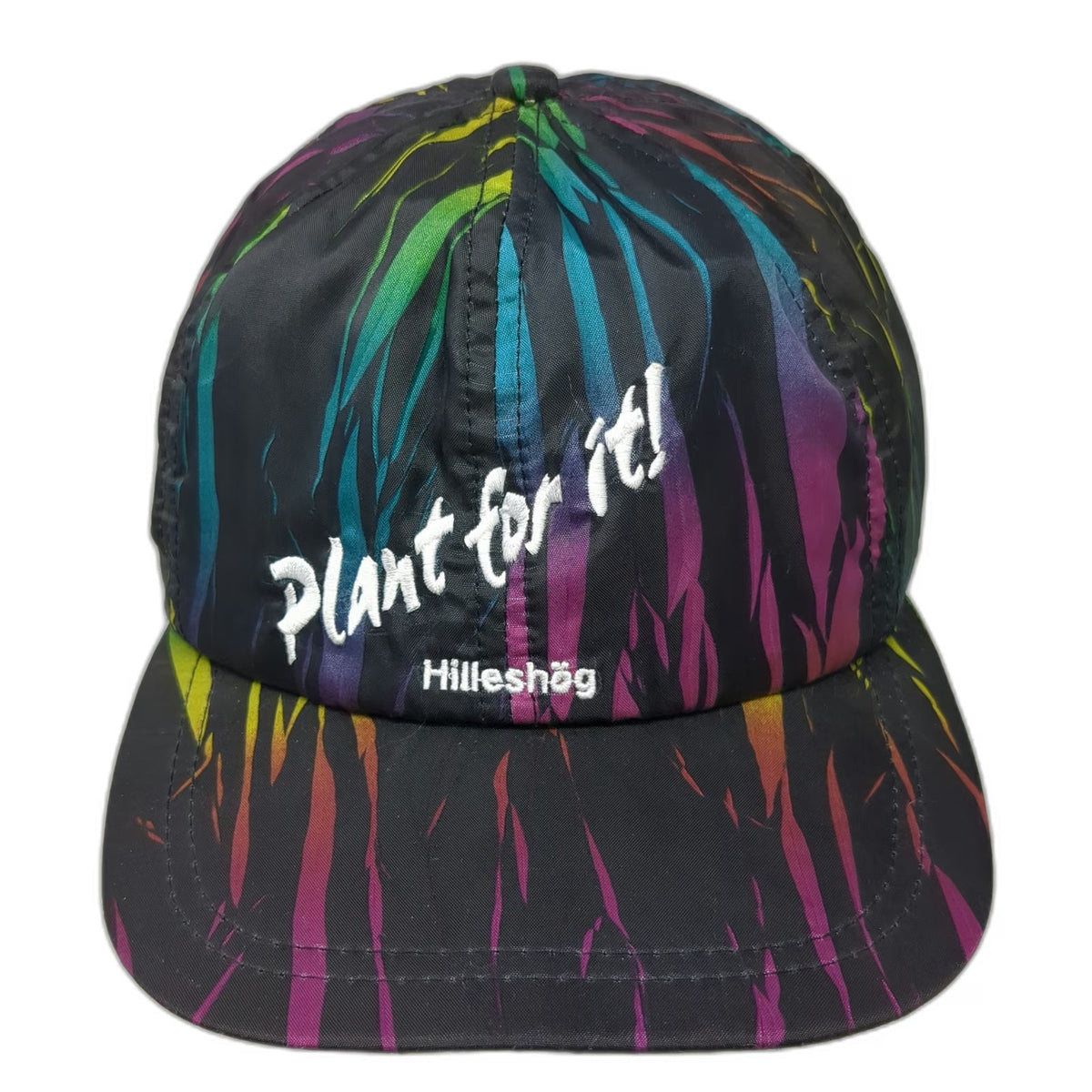 Black Hilleshog Plant For It Embroidered Snapback Hat One Size Multi Color Print