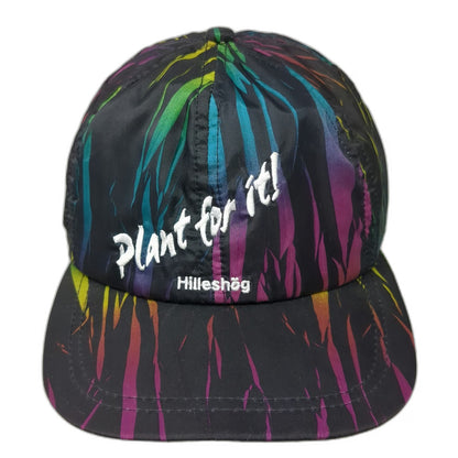 Black Hilleshog Plant For It Embroidered Snapback Hat One Size Multi Color Print