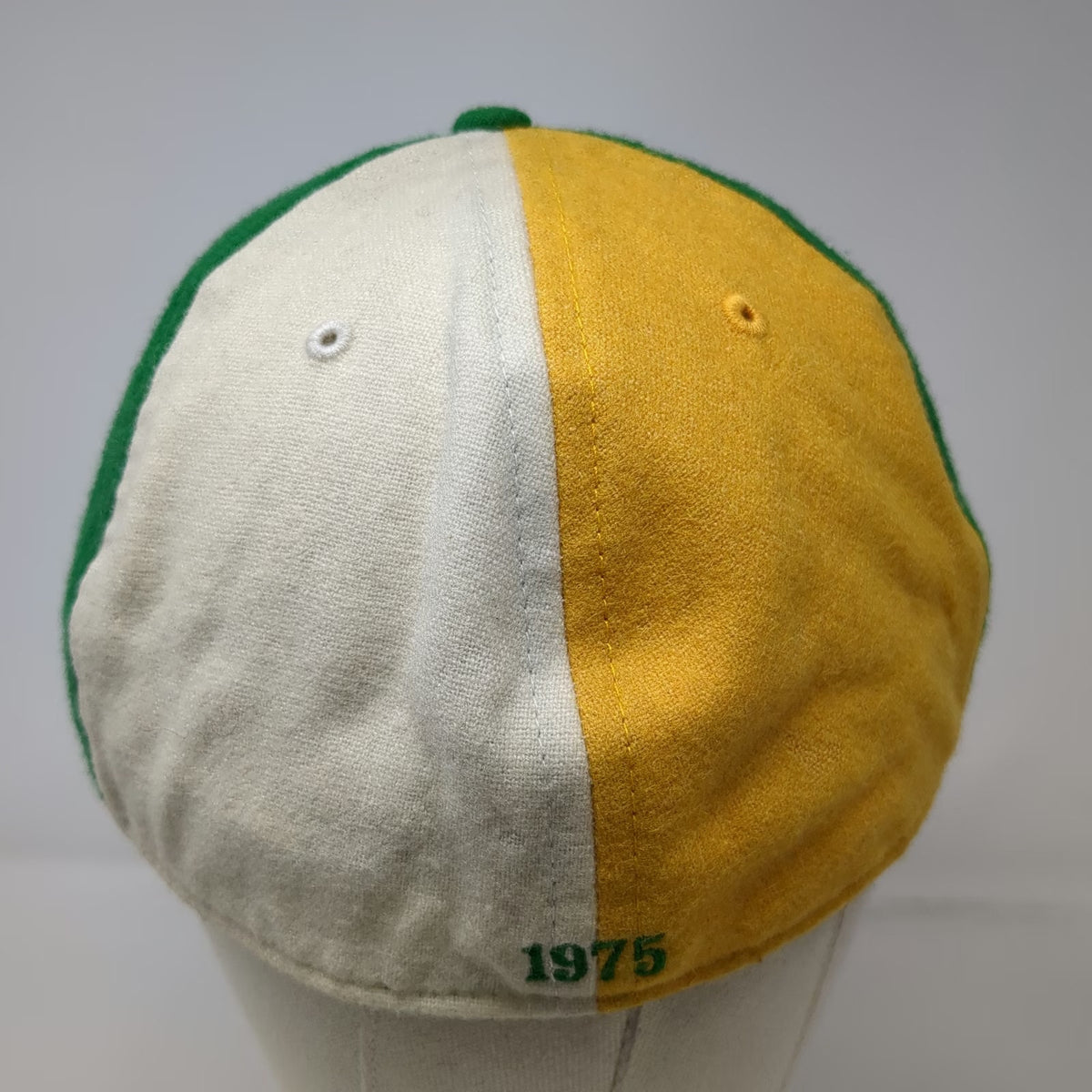 Seattle SuperSonics NBA Twins Enterprise Cap Green Yellow White 7 1/2 Fitted