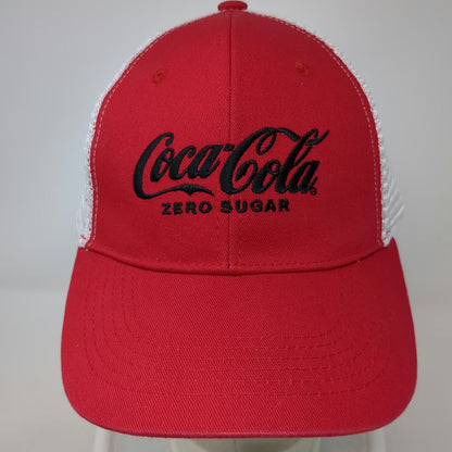 Coca-Cola Zero Sugar Baseball Cap Red White Black One Size Mesh Strapback Hat