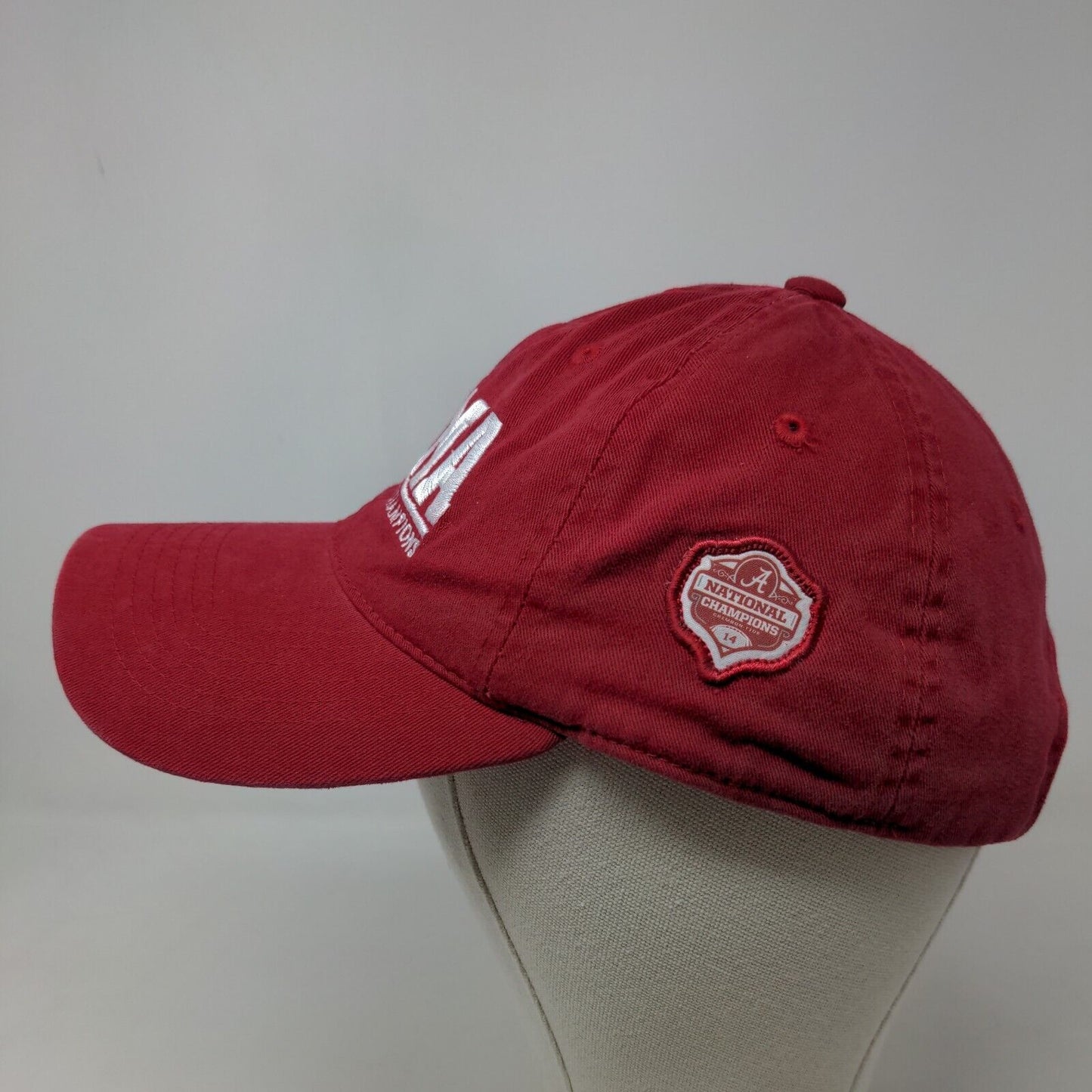 ML Caps Men's Slideback Hat Red OSFM 2011 Bama Alabama Crimson Tide Logo