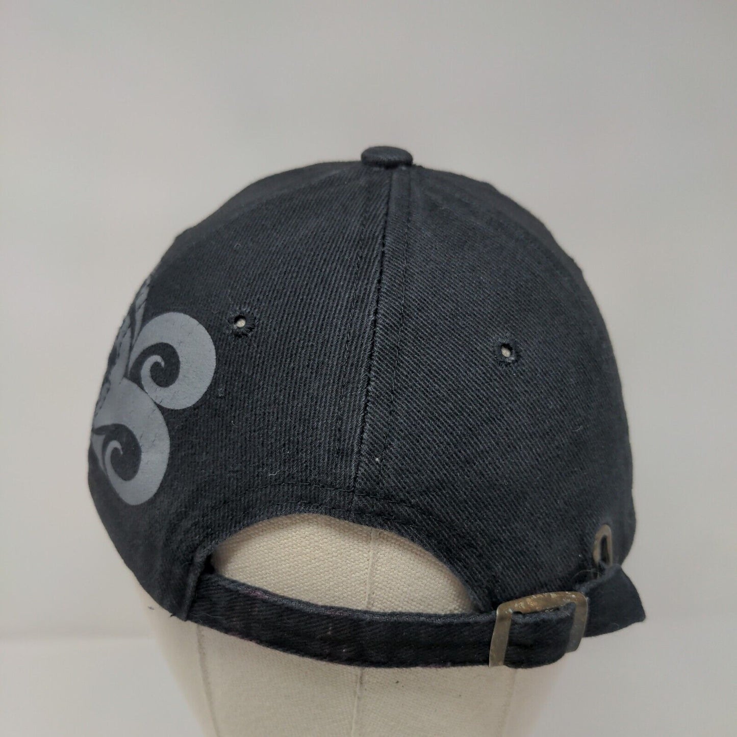 Hawaii Slideback Hat Black One Size Adjustable Embroidered 6 Panel Surfware